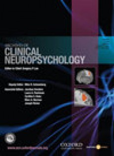 Archives Of Clinical Neuropsychology