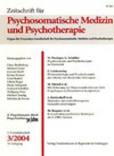 Zeitschrift Fur Psychosomatische Medizin Und Psychotherapie