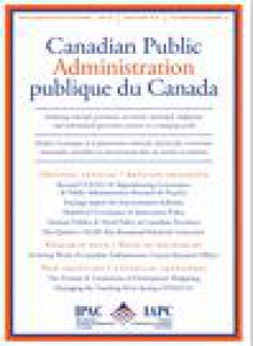 Canadian Public Administration-administration Publique Du Canada