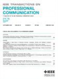 Ieee Transactions On Professional Communication