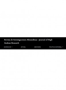 Revista Investigaciones Altoandinas-journal Of High Andean Research